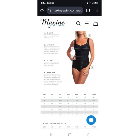 Maxine Of Hollywood Swim Dress Floral Tropical Modest Beach Vibrant Woman'sSz 12 - Picture 7 of 7